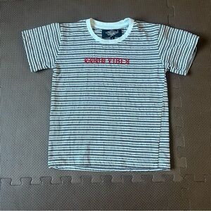 Eighty Eight Black and White Striped Kids Tee